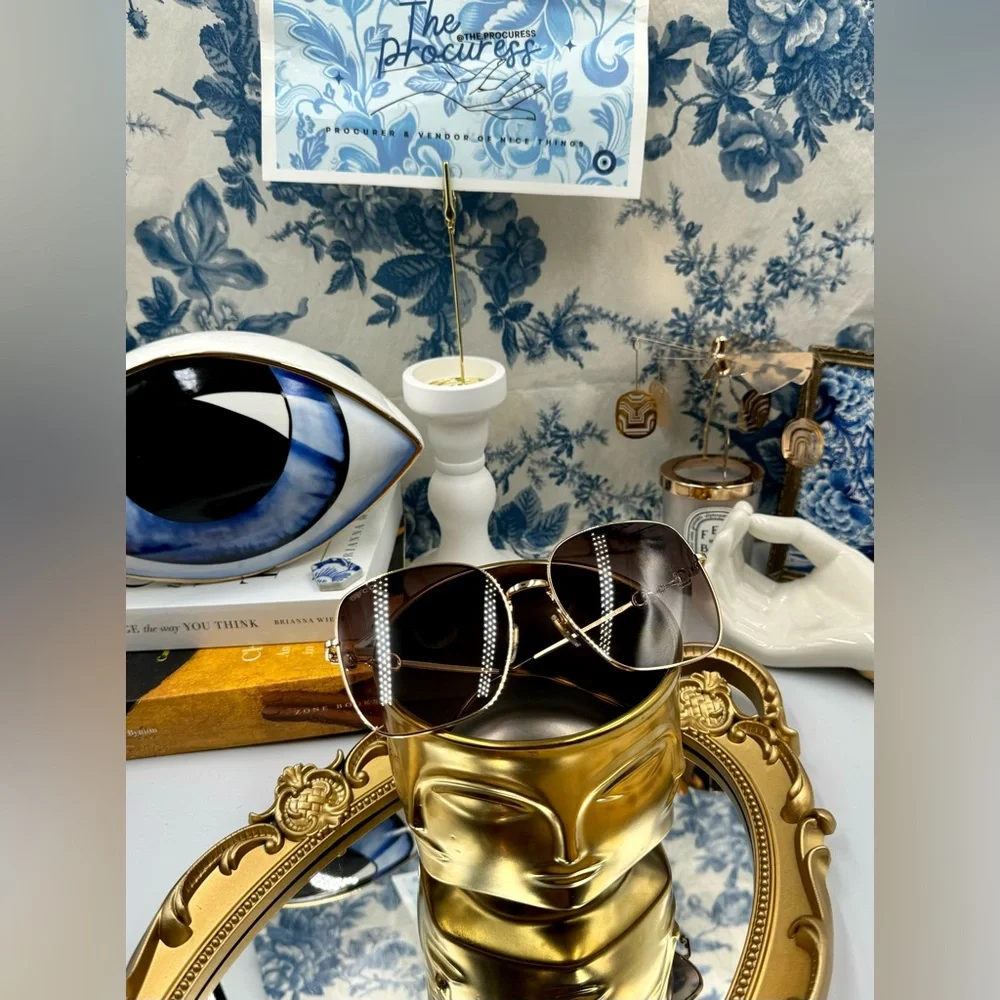 🆕 GUCCI 🧿 NWOT GG0879S 002 Gold Horsebit Sunglasses with Brown Gradient Lens - Picture 16 of 16